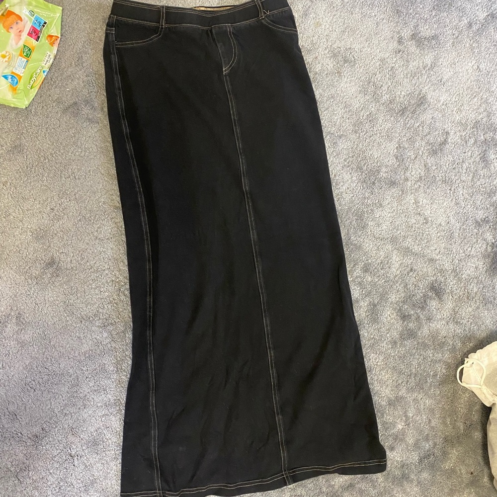 Hard tail Black Denim Women's Skirt